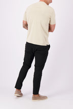 Les Brutes mercerised tshirt sand creme beige glans t-shirt creme beige