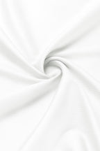 Mercerised tshirt glans tshirt wit white