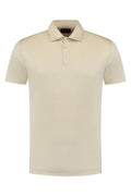 Polo mercerised supima sand polo heren beige