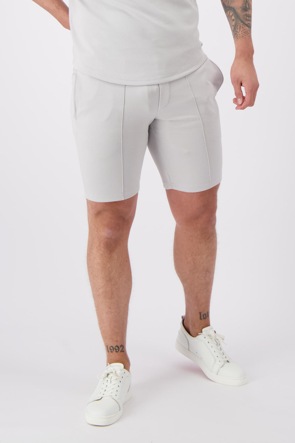 Les Brutes shorts grey light grey korte broek grijs lichtgrijs