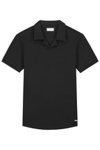 Les Brutes polo black polo reverse collar polo zwart