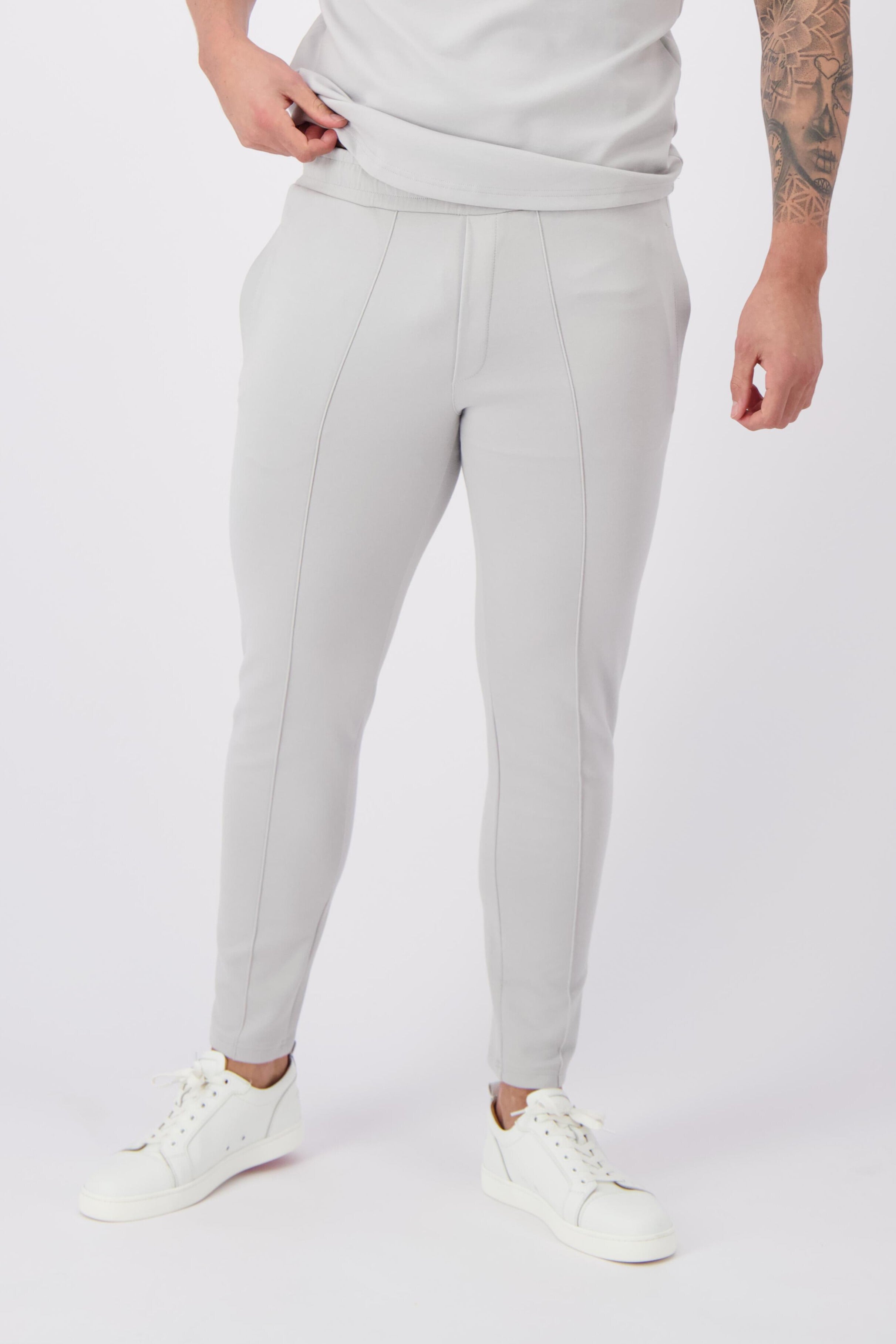 Les Brutes trouser grey broek grijs trainingsbroek lichtgrijs joggingbroek grijs pantalon