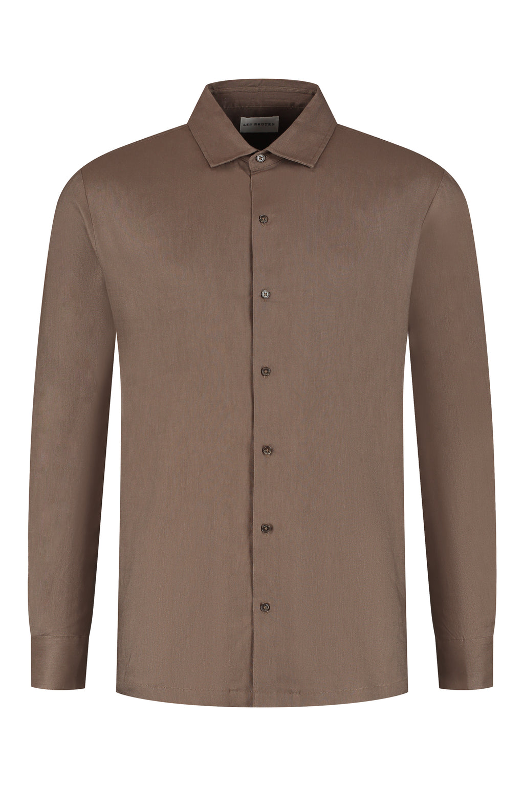 Linen shirt Mocha herenlinnen overhemd Les Brutes