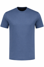 MERCERISED T-SHIRT | JEANS BLUE