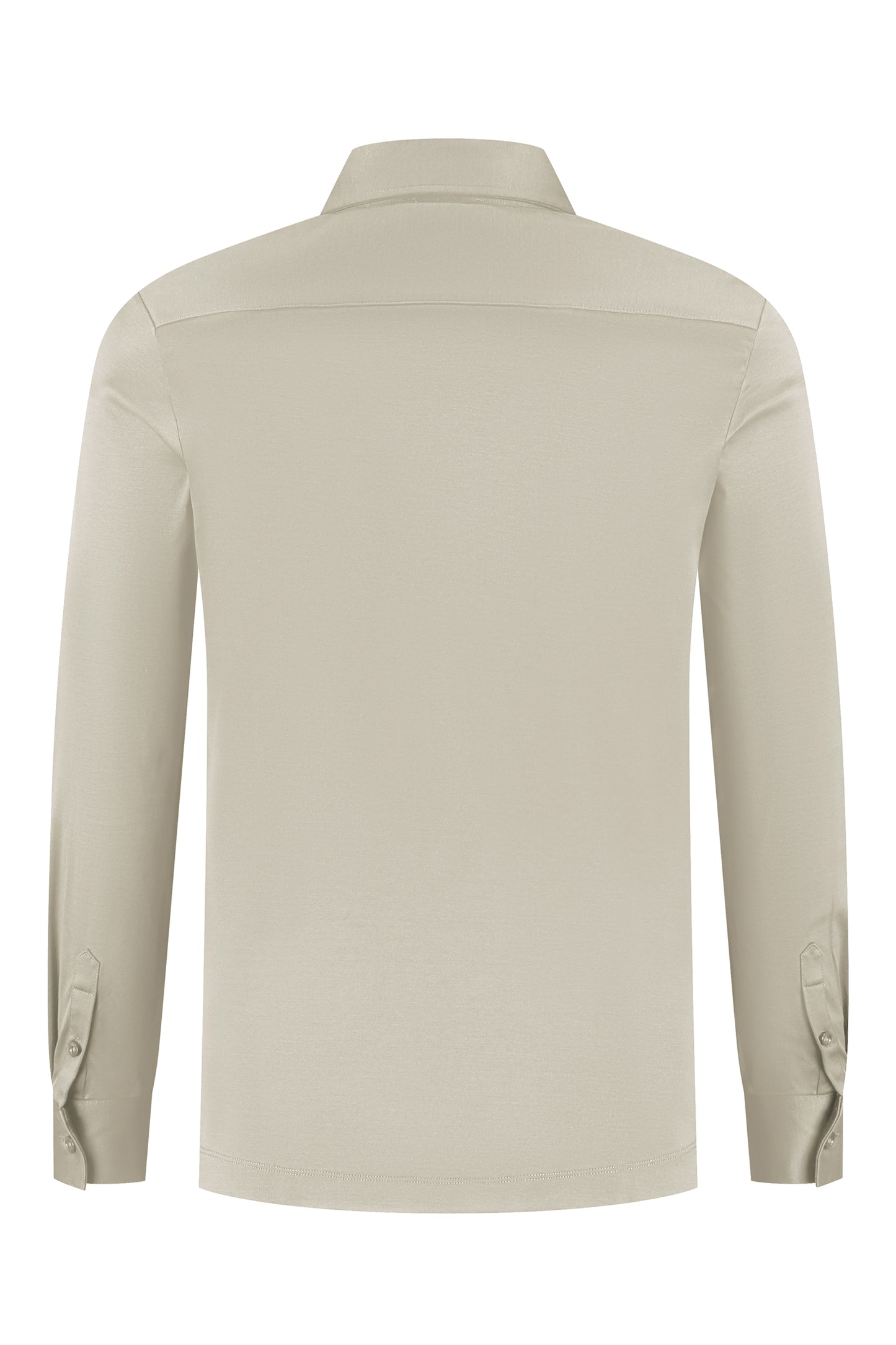 MERCERISED CUBAN SHIRT | BEIGE