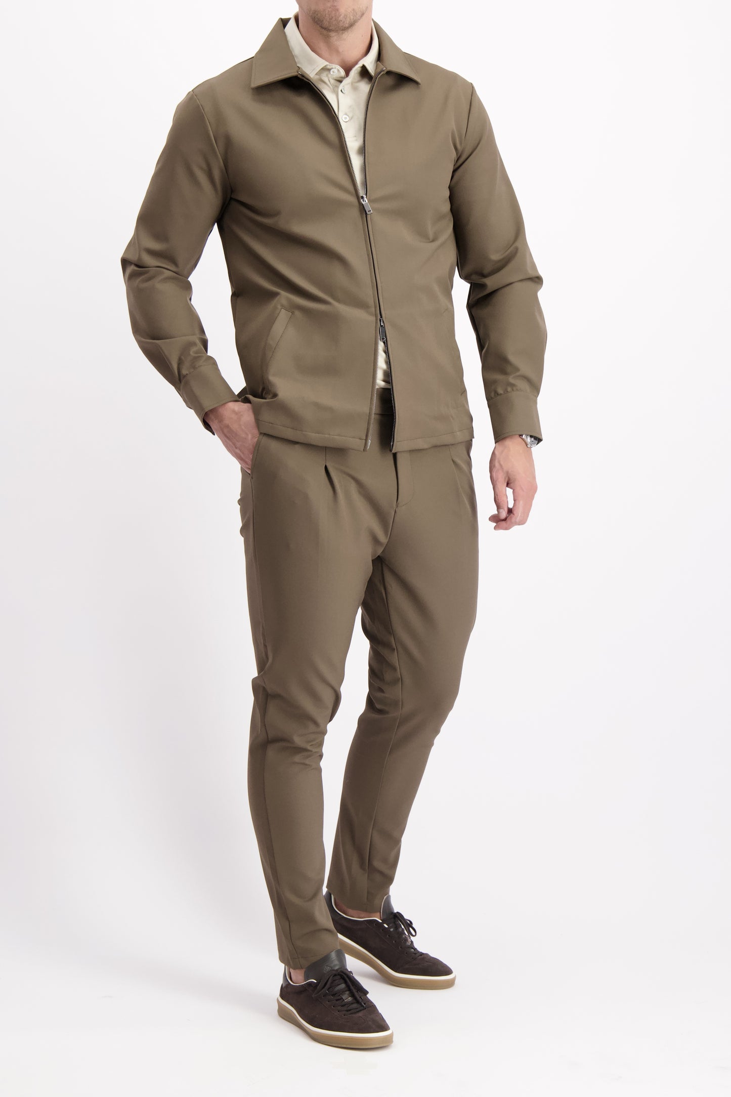 TECH OVERSHIRT | BROWN