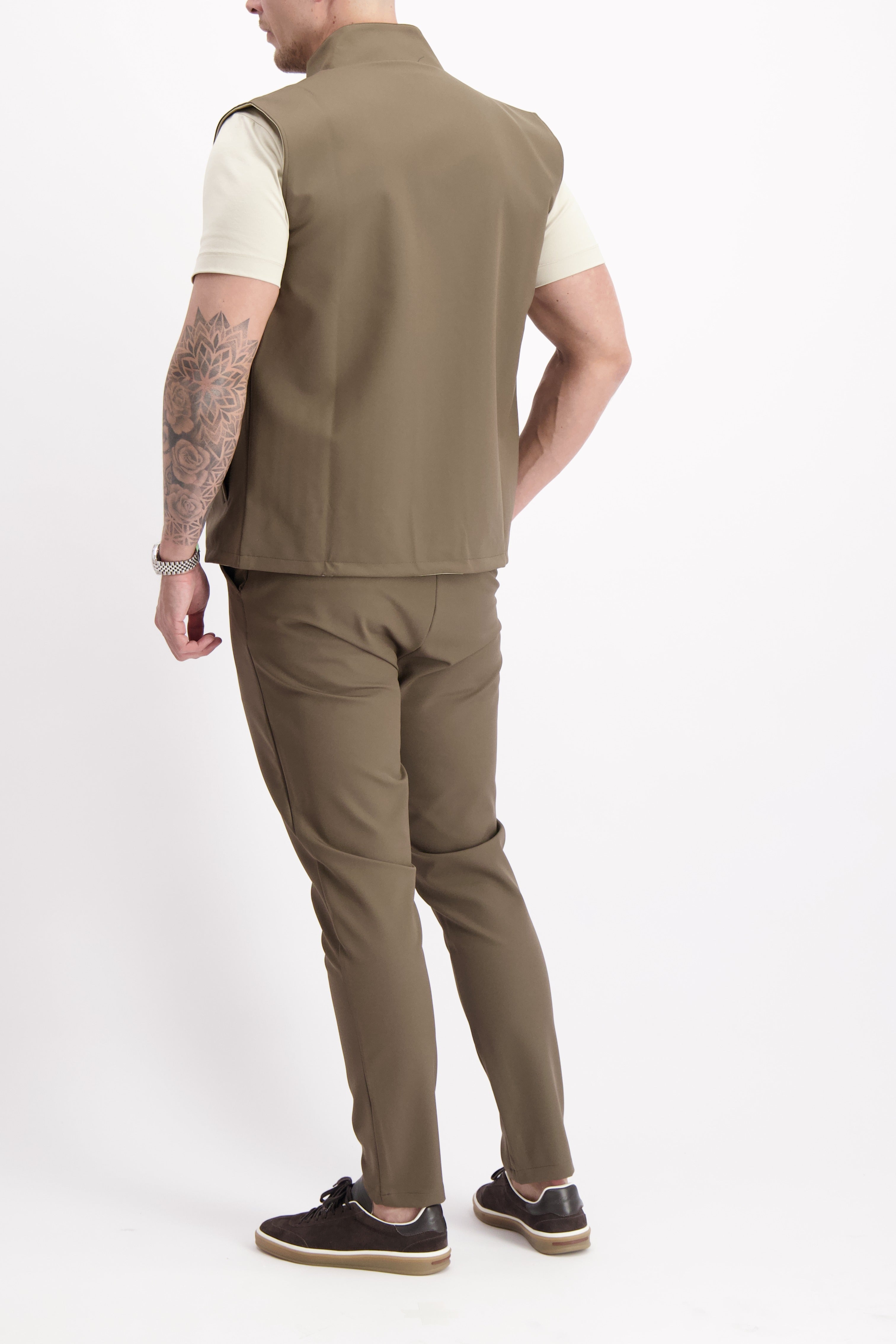TECH BODYWARMER REVERSIBLE | BROWN+SAND