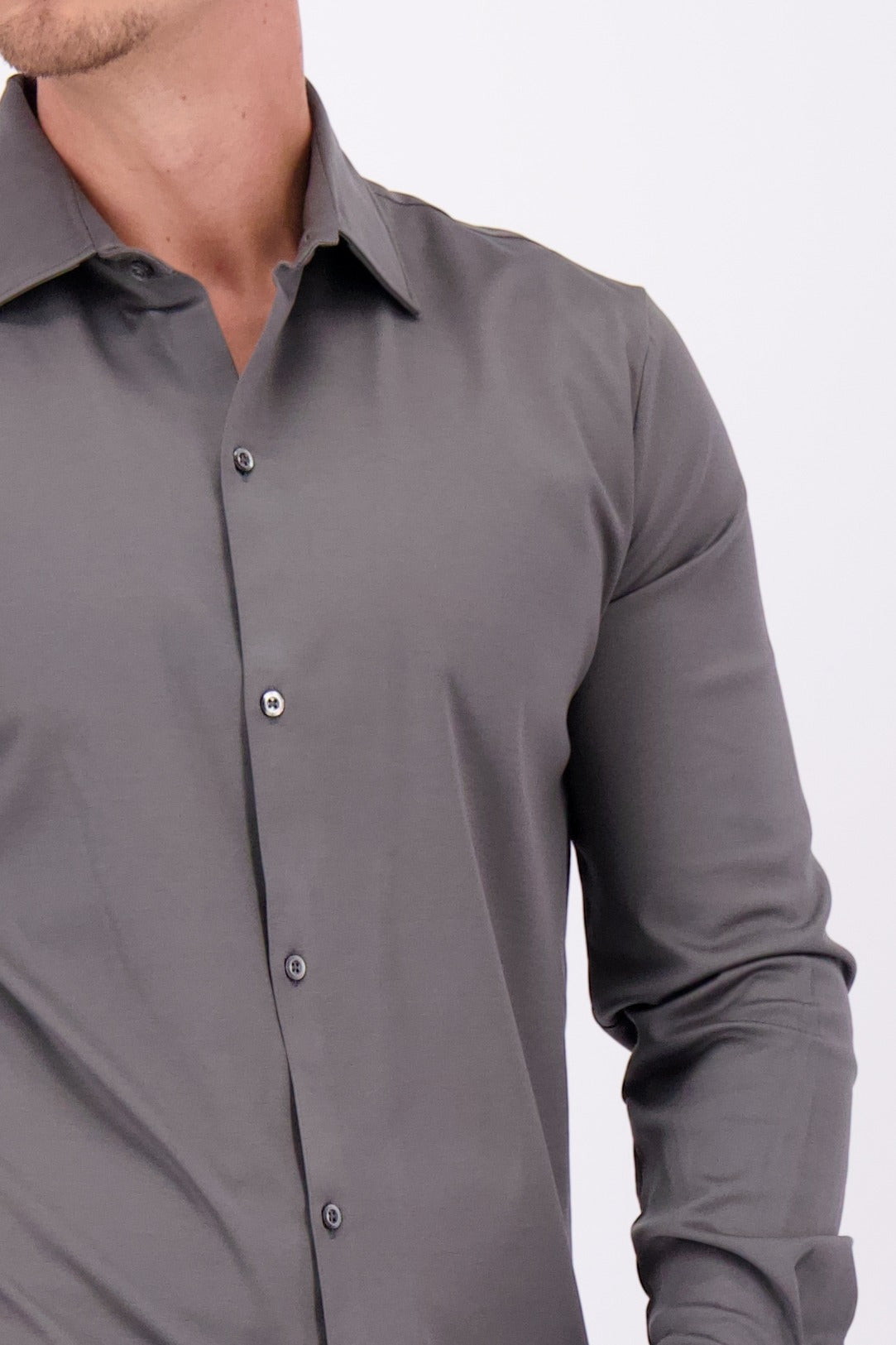MERCERISED SHIRT | GREY
