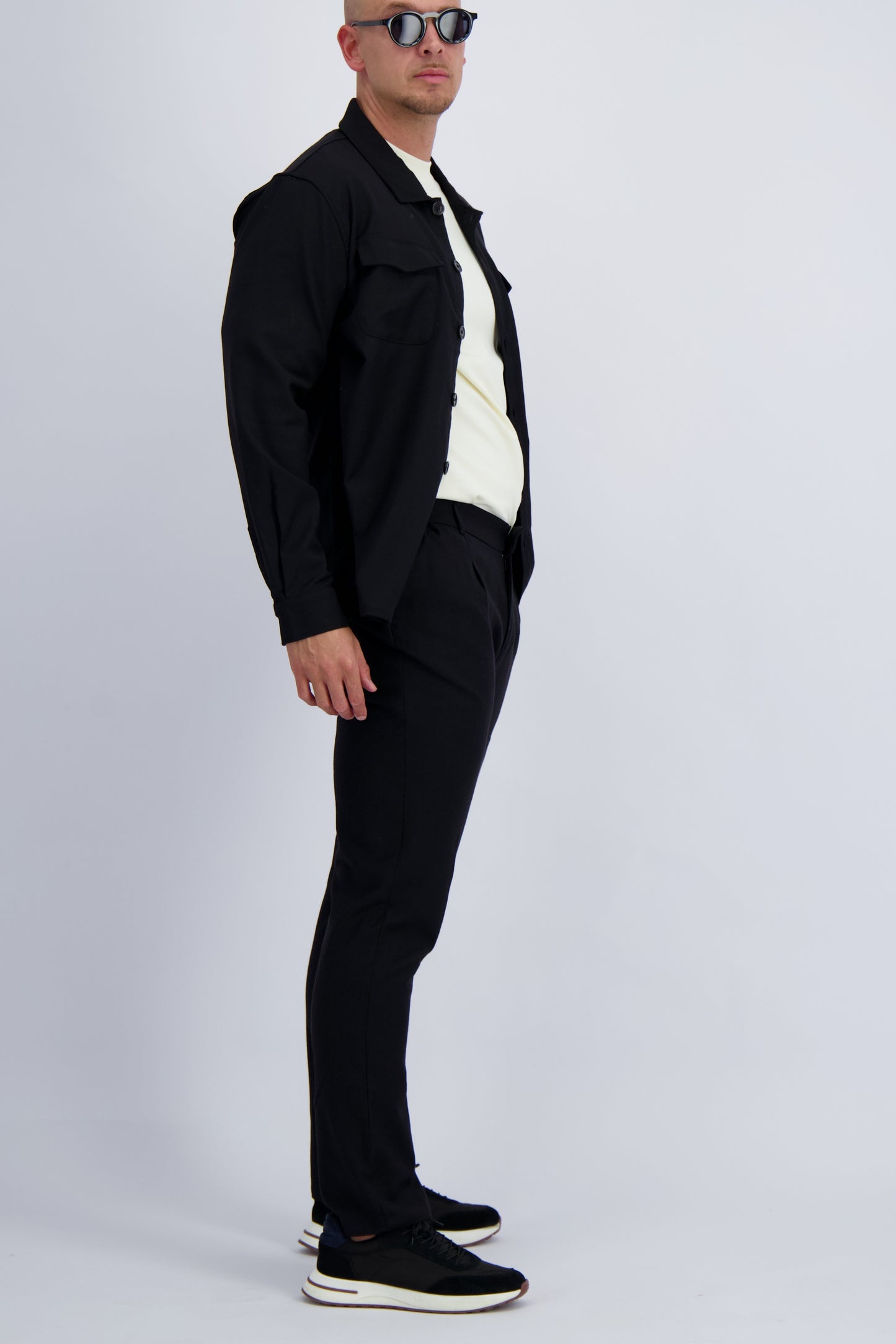 WOOL TECH OVERSHIRT | BLACK