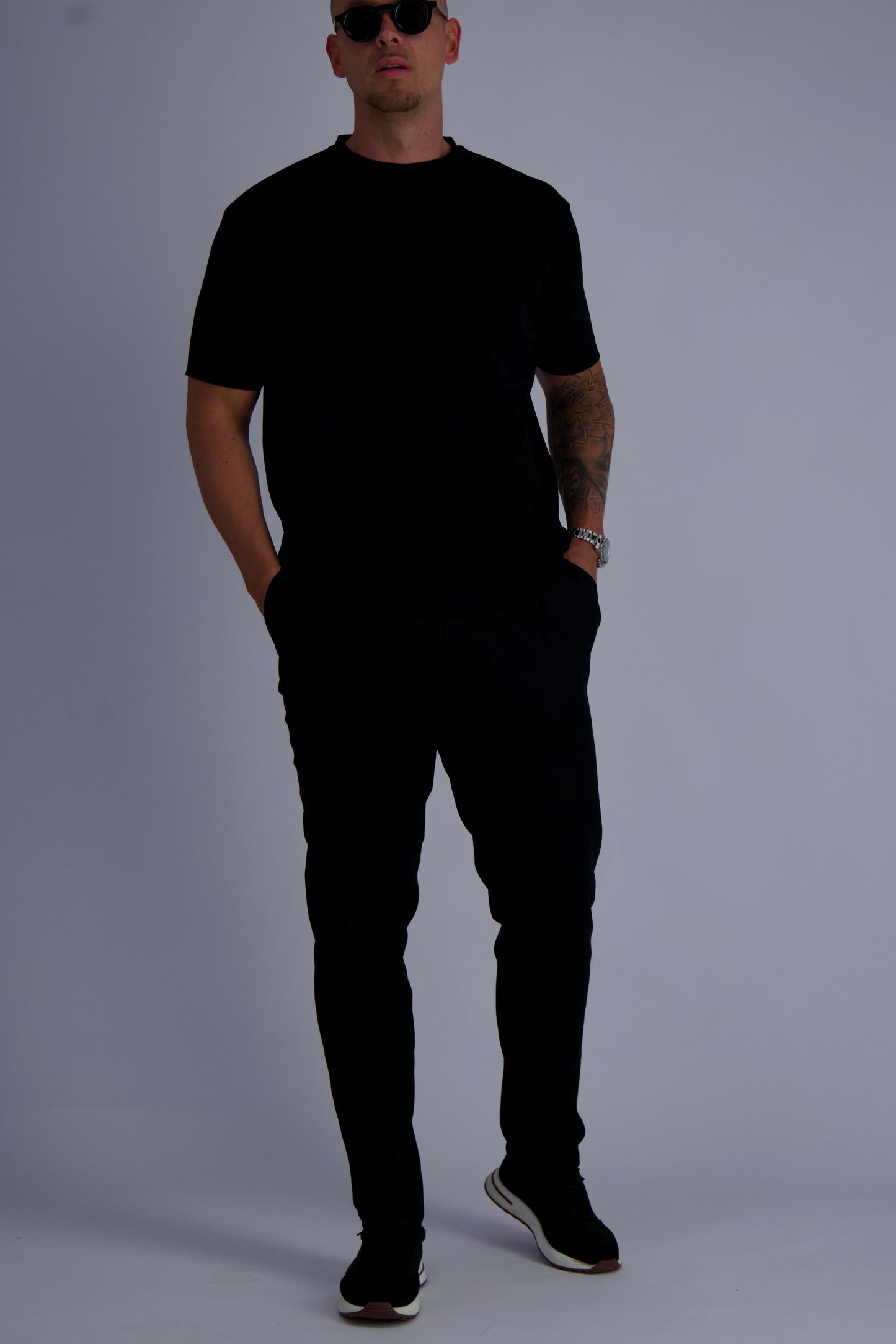 MERCERISED T-SHIRT | BLACK