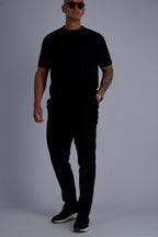 MERCERISED T-SHIRT | BLACK