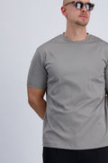 MERCERISED T-SHIRT | STONE GREY