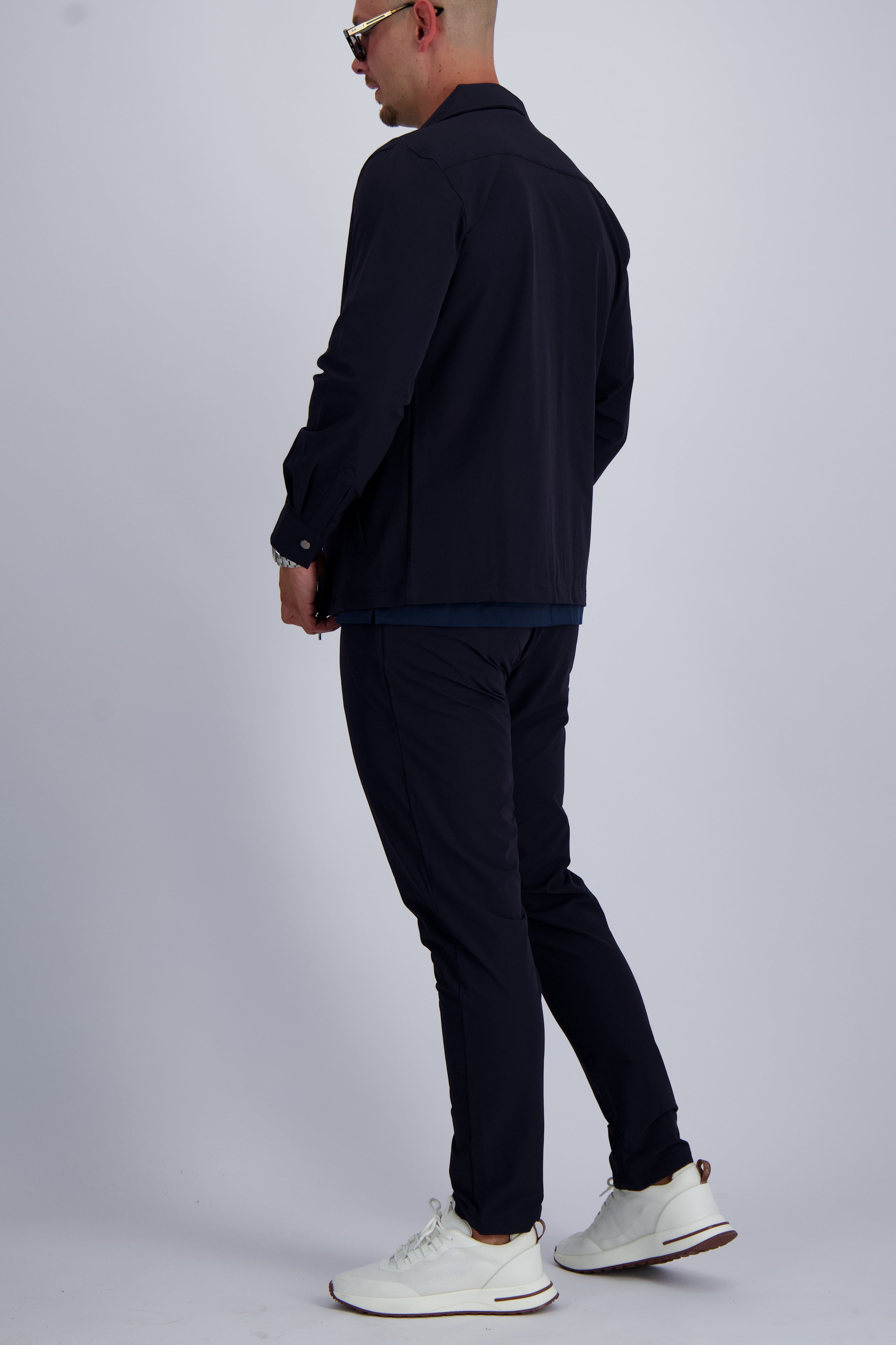 TECH SET | OVERSHIRT + TROUSERS | NAVY