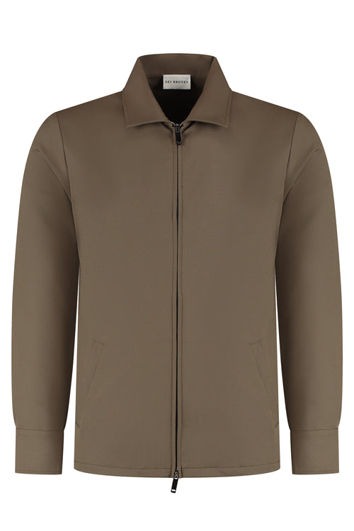 HEAVY TECH OVERSHIRT | BROWN