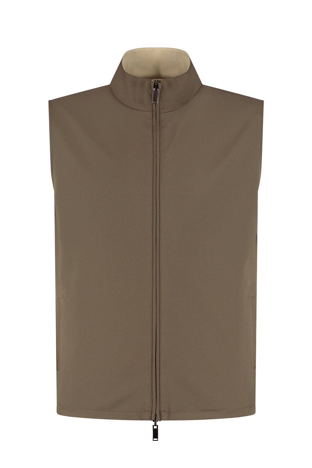 TECH BODYWARMER REVERSIBLE | BROWN+SAND