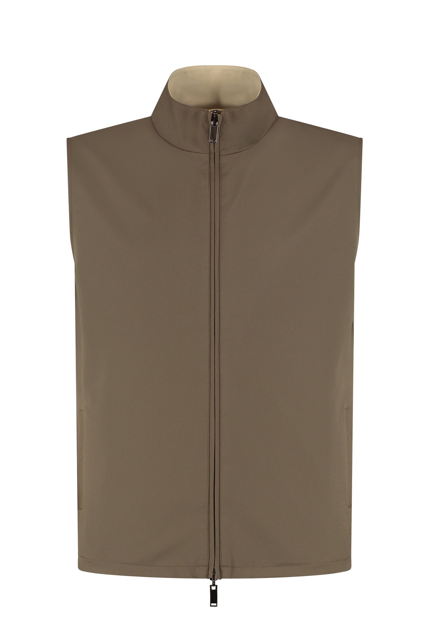 TECH BODYWARMER REVERSIBLE | BROWN+SAND