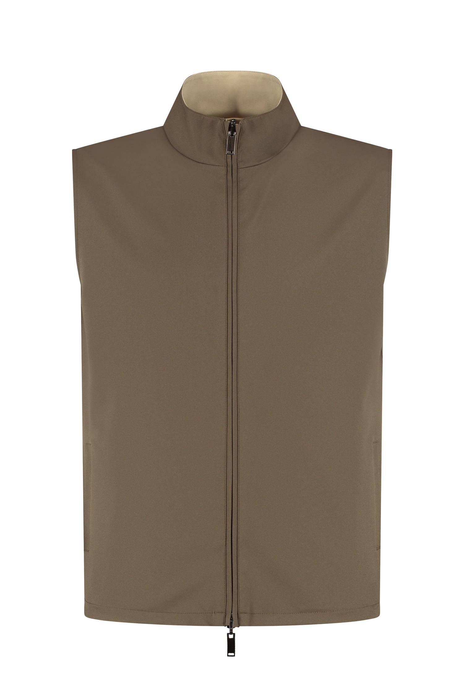 TECH BODYWARMER REVERSIBLE | BROWN+SAND