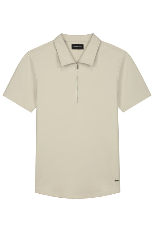 Les Brutes Essential polo short sleeve Creme